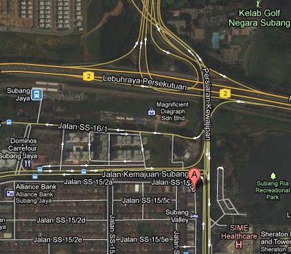 peta ke pejabat kami