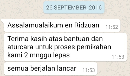 testimoni nikah poligami di Songkhla